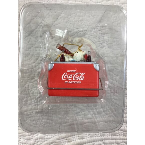 Coca-Cola Holiday Ornament Polar Bear Ice Cooler 1996 Collectible*Enesco Vintage - Picture 6 of 6